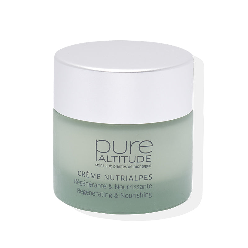 Crème Nutrialpes Pure Altitude, soin de nuit nourrissant pour l'hiver