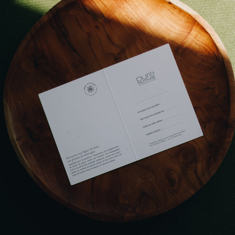La Carte Cadeau Pure Altitude