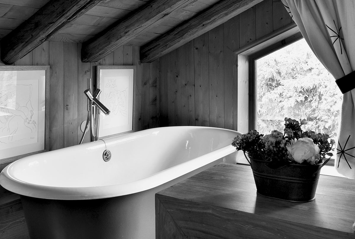 Dans la salle de bain de Jocelyne Sibuet