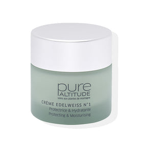 Routine visage du matin en hiver Pure Altitude avec la Crème Edelweiss N°1