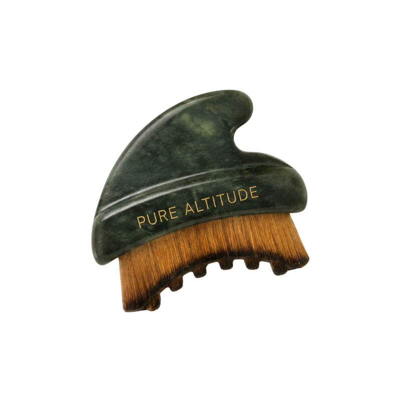 Brosse lymphatique visage en jade Pure Altitude